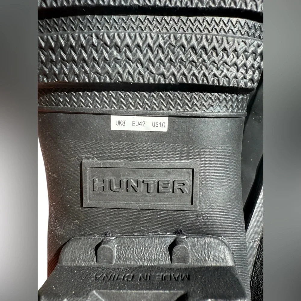 Hunter Original Tall Matte Rain Boots Black Women’s Size 10 / EU 42
